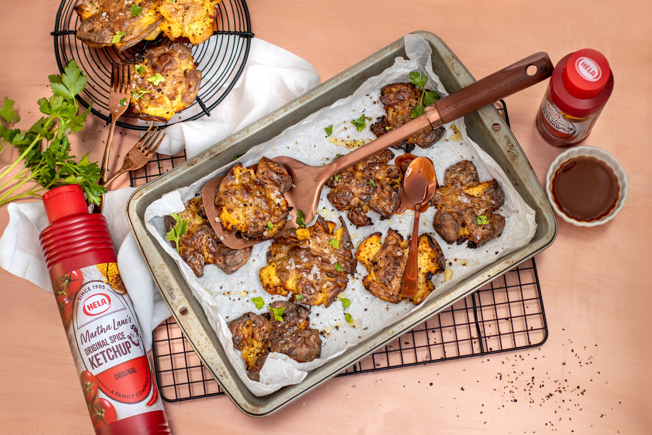 Smashed Potatoes – finished dish