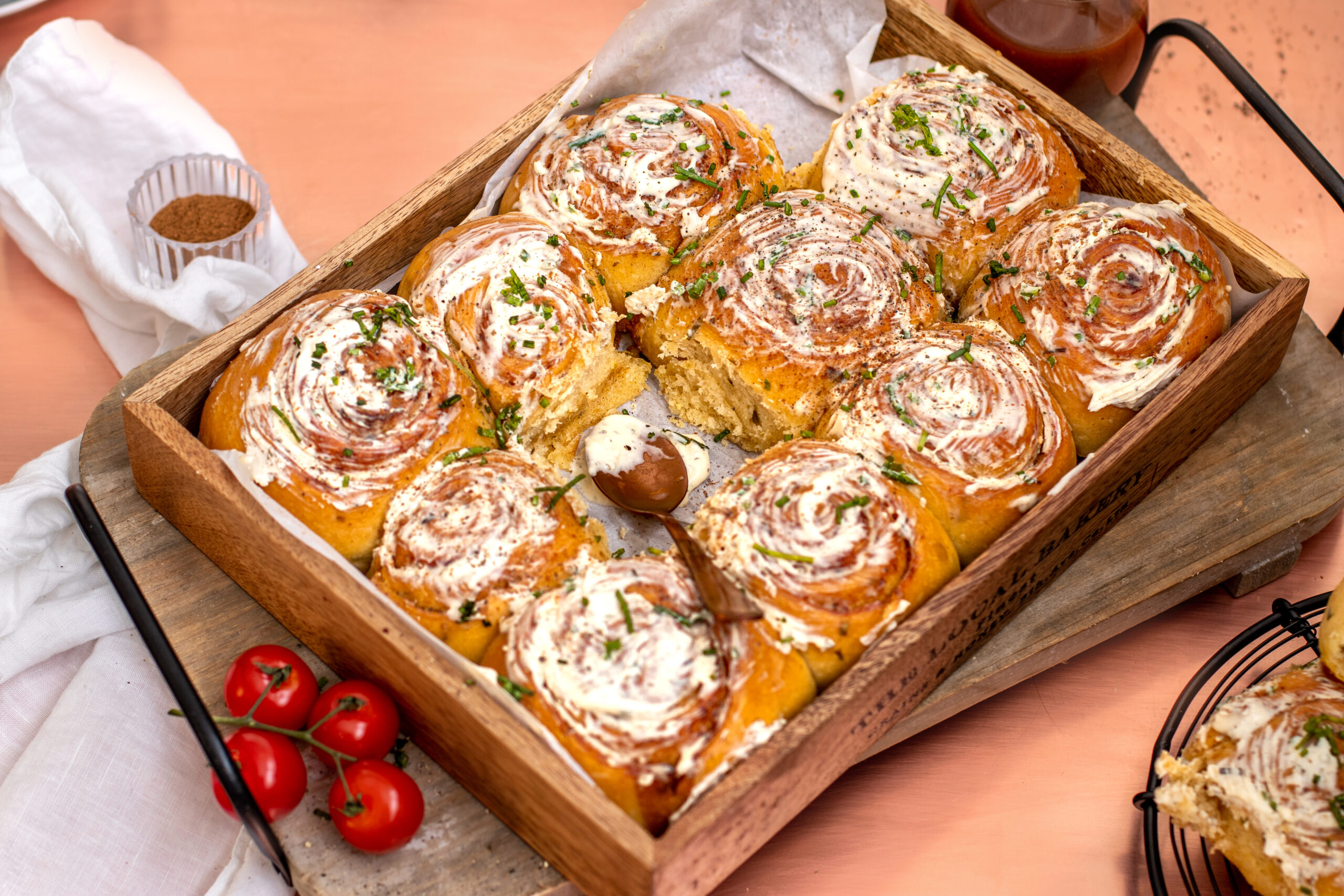 Savory Cinnamon Rolls – finished dish