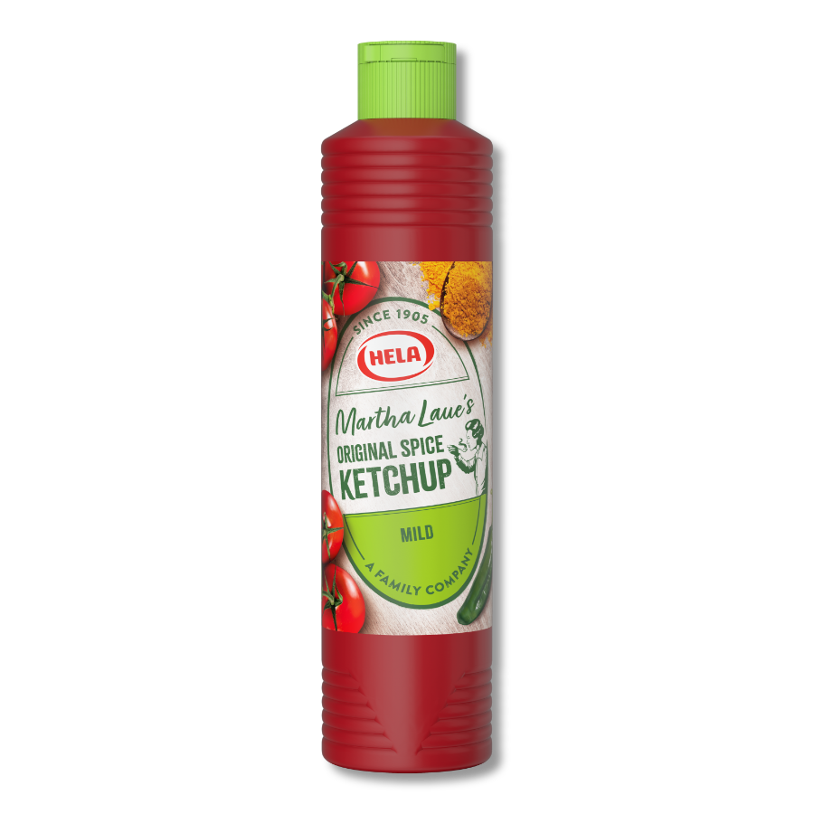 Martha Original Spice Ketchup Mild 800ml – bottle for Denmark, Norway, Sweden