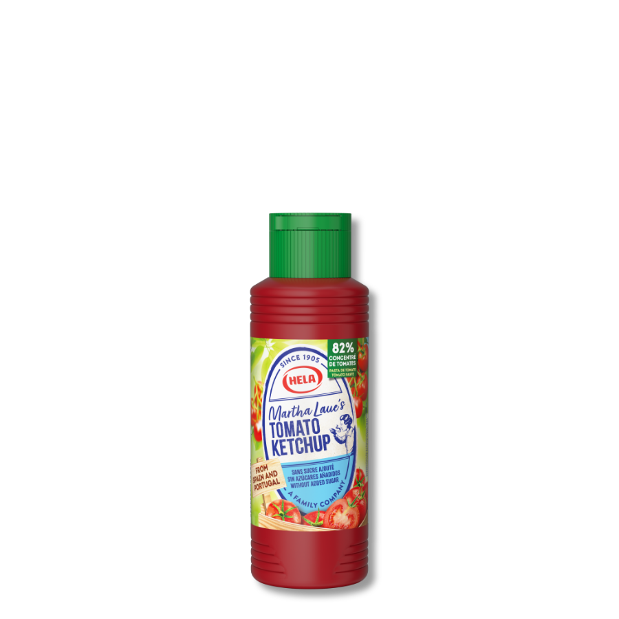 Martha Tomato Ketchup Without Added Sugar 300 ml – bottle for France, Spain, UK
