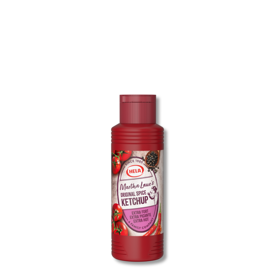 Martha Original Spice Ketchup Extra Hot 300 ml – bottle for France, Spain, UK